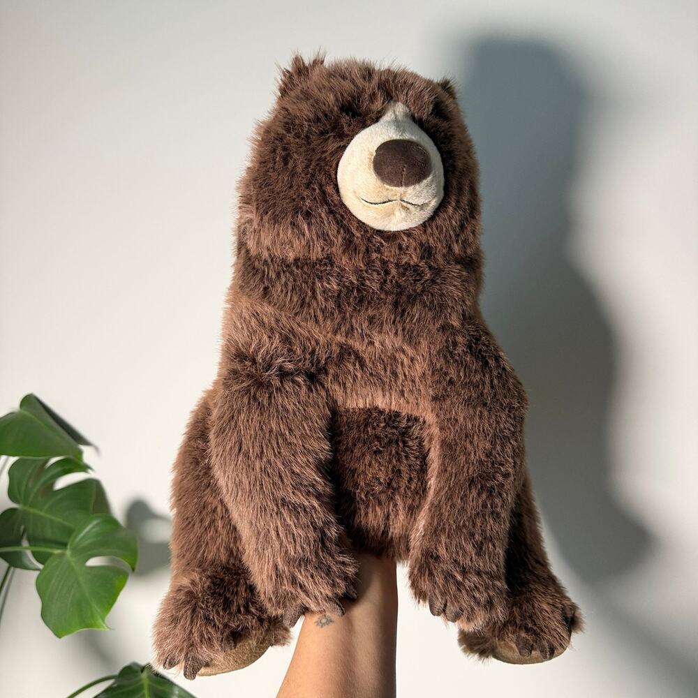 Jellycat Bizzlestomp Bear Plush Brown Teddy Stuffed Animal 16" Authentic!